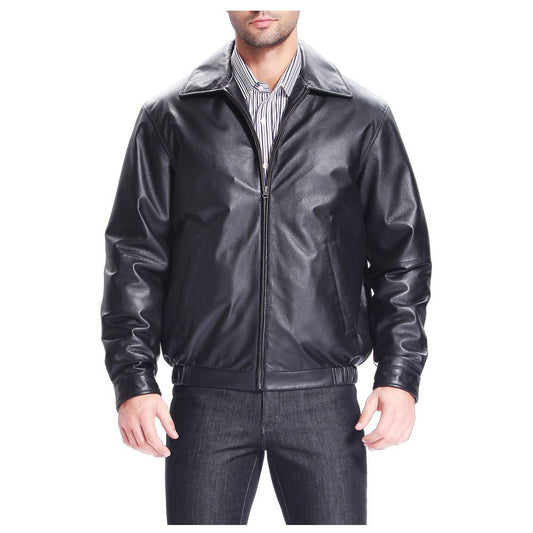 Men Blouson Aviator Leather Jacket Men Blouson Aviator Leather Jacket