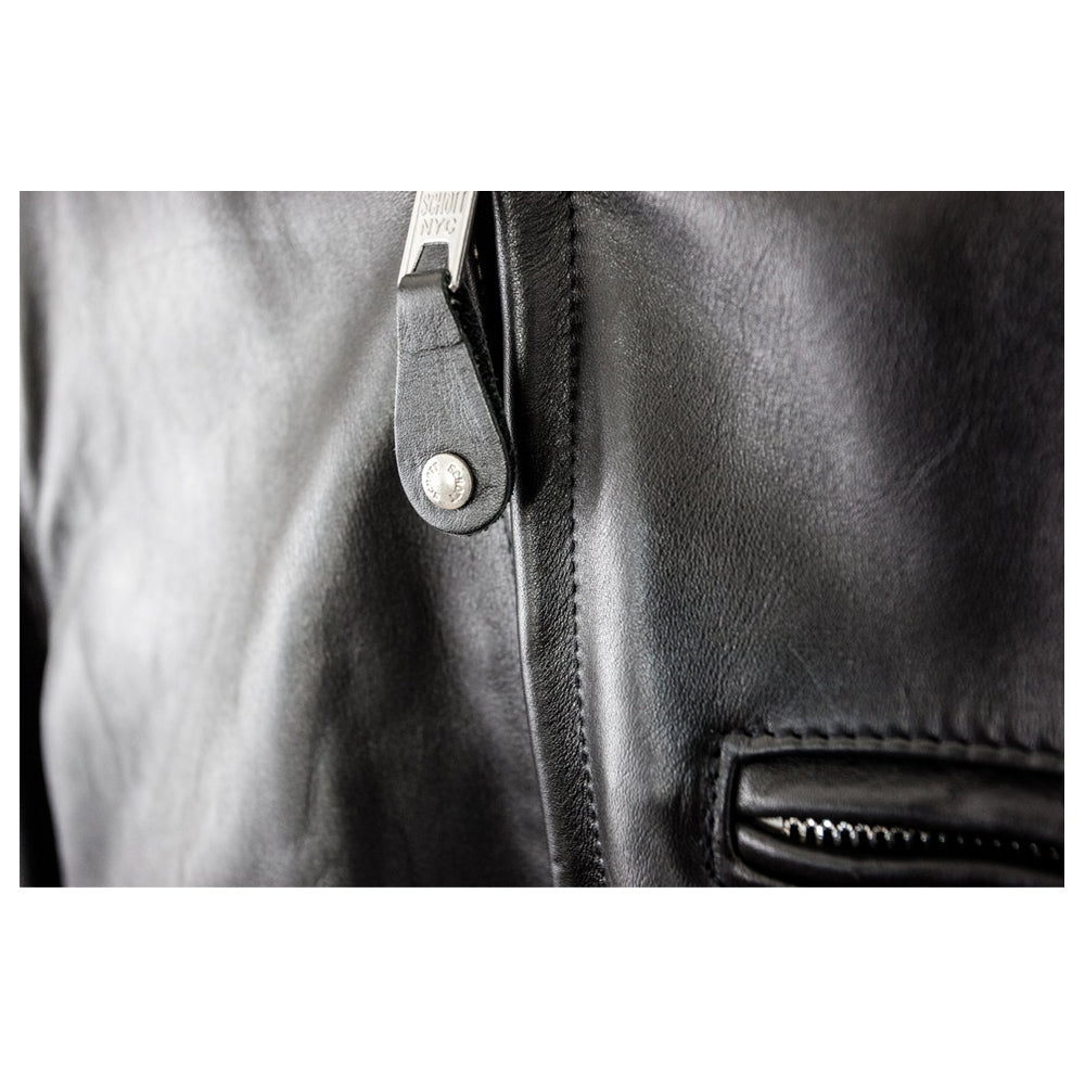 Men Classic Racer Leather Motorcycle Jacket Plain