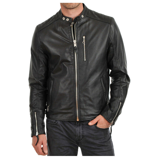 Men Elegant Fashion Leather Jacket Men Elegant Fashion Leather Jacket