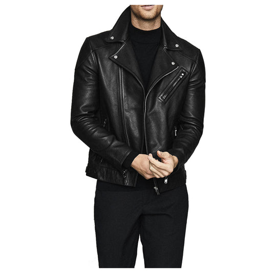 Men Fashion Biker Jacket Three Pocket Zipper Men Fashion Biker Jacket Three Pocket Zipper
