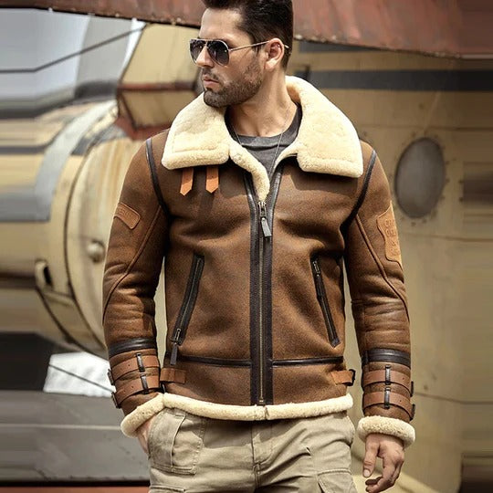 Men's B3 Airforce Shearling Leather Jacket