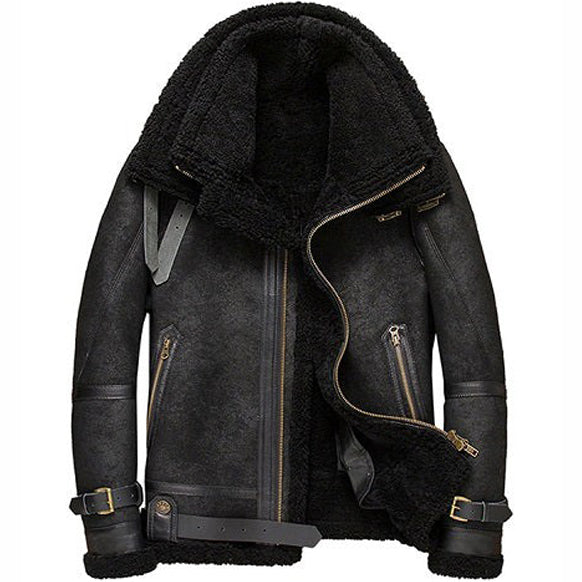 Men’s B3 Aviator Flight Shearling Bomber Jacket