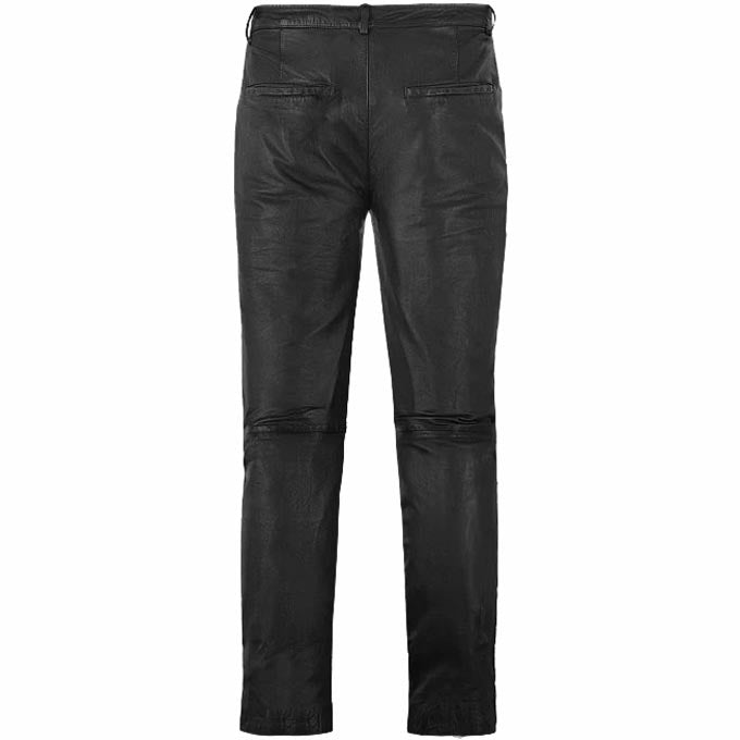 Men's Black Leather Trouser