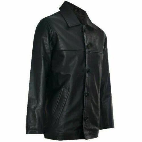 Men's Full Sleeves Lambskin Leather Shirt