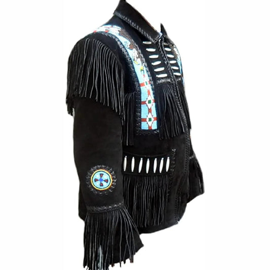 Men's Western Cowboy Leather Jacket