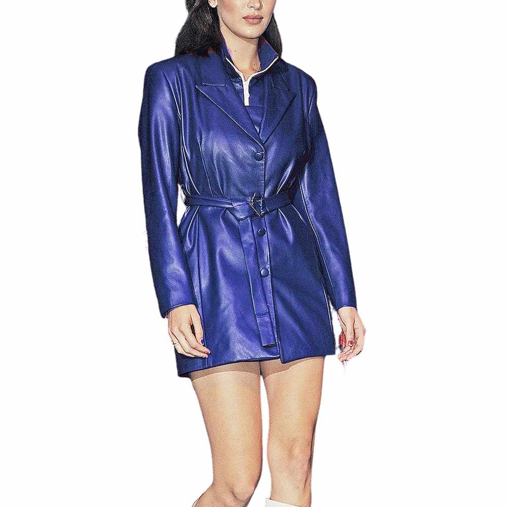 Genuine Leather Party Dress For Women