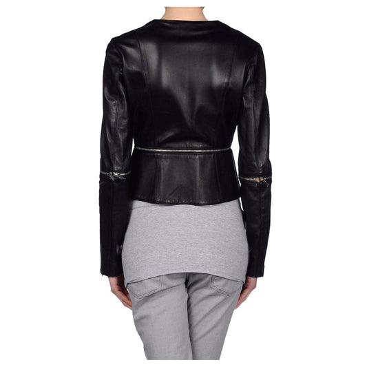 Winter Women Zipper Motorcycle Leather Jacket