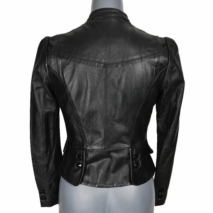 Women's Soft Genuine lambskin Leather Blazer Jacket