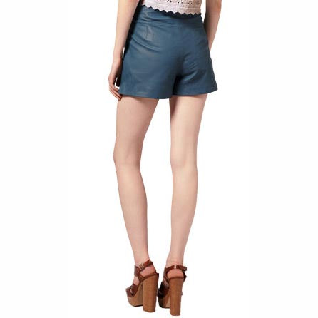 Women's Warm Leather Shorts