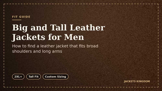 Big and Tall Leather Jackets for Men: How to Find the Right Fit