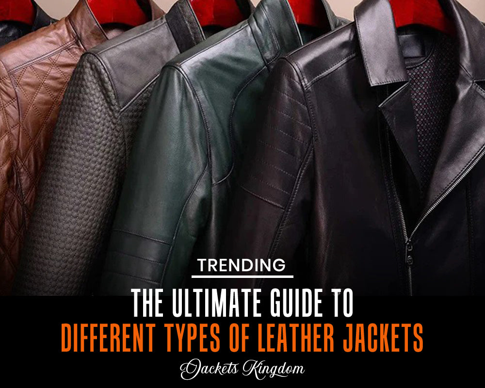 Collage of Different Types of Leather Jackets