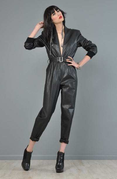 Slay in Style: Leather Jumpsuits Unveiled