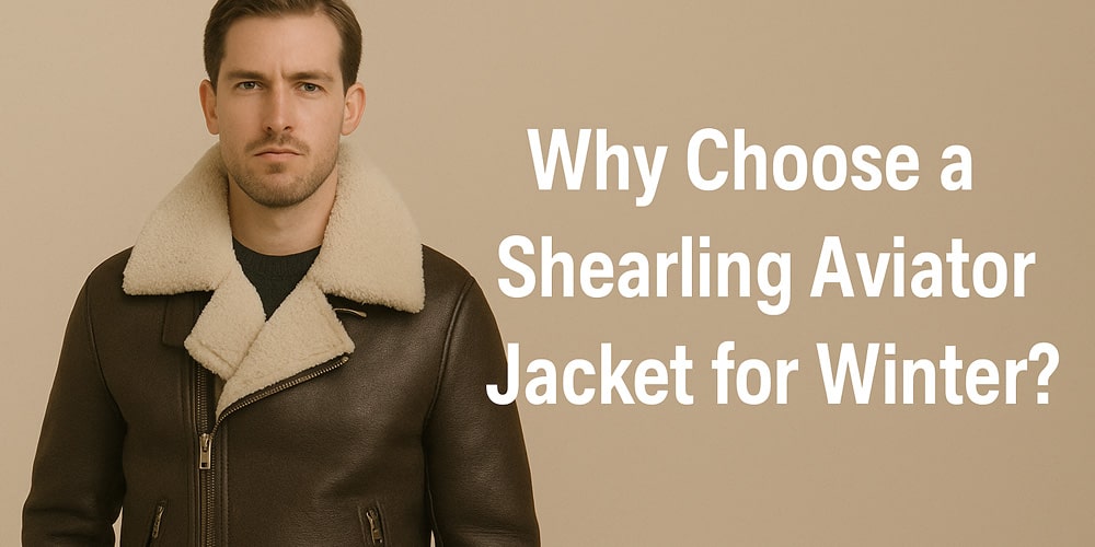 Why Choose a Shearling Aviator Jacket for Winter?