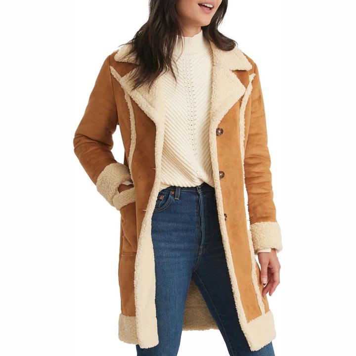 Best Plus Size Shearling Coats for Women