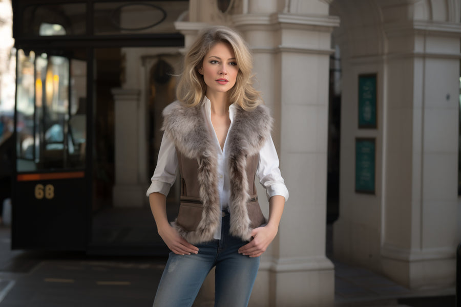 Best Women’s Shearling Leather Vests