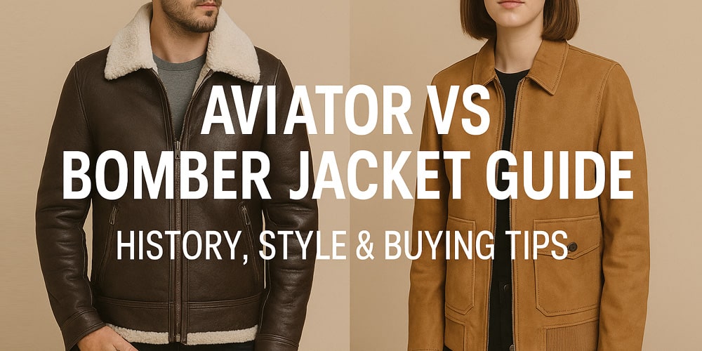 Aviator vs Bomber Jacket Guide: History, Style & Buying Tips