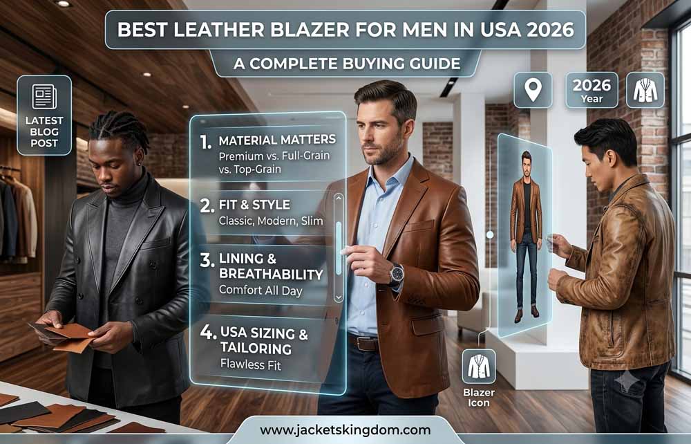 Best Leather Blazer for Men in USA 2026: A Complete Buying Guide