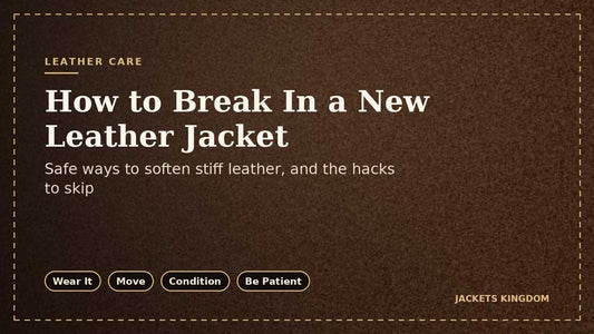 How to Break In a New Leather Jacket (Safely and Naturally)