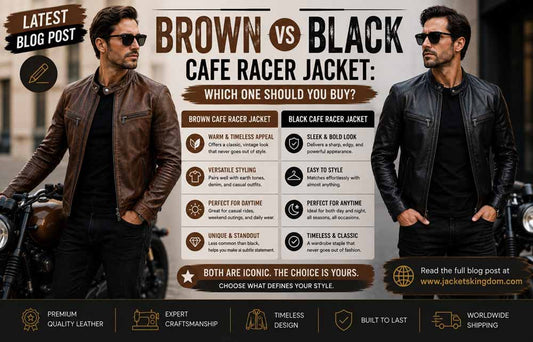 Brown vs Black Cafe Racer Jacket: Which One Should You Buy?