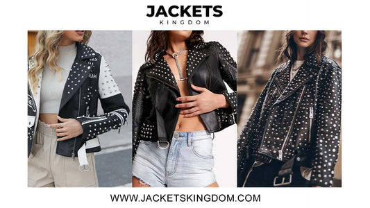 How can I style a studded leather jacket for different occasions