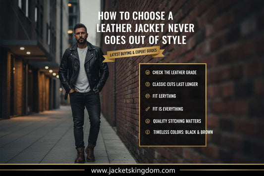 How to Choose a Leather Jacket That Never Goes Out of Style