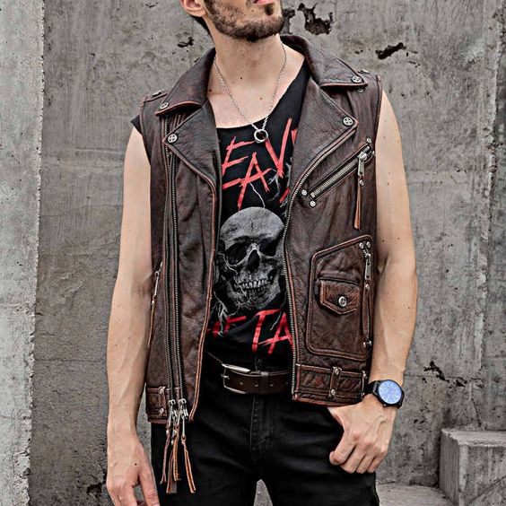 How to Style a Leather Vest for Men | Jackets Kingdom