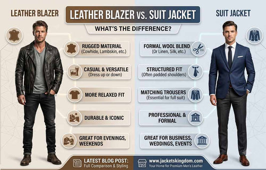 Leather Blazer vs Suit Jacket: What's the Difference?