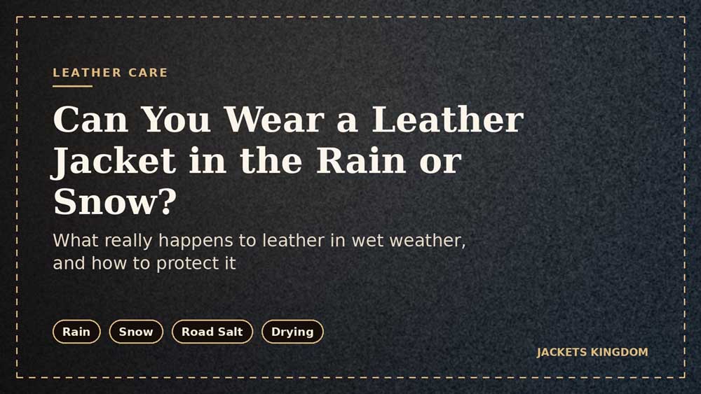 Can You Wear a Leather Jacket in the Rain or Snow?