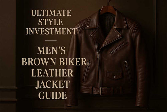 Men's Brown Biker Leather Jacket: The Ultimate Style Investment Guide