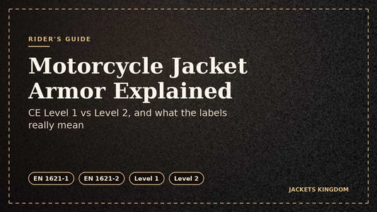 Motorcycle Jacket Armor Explained: CE Level 1 vs Level 2