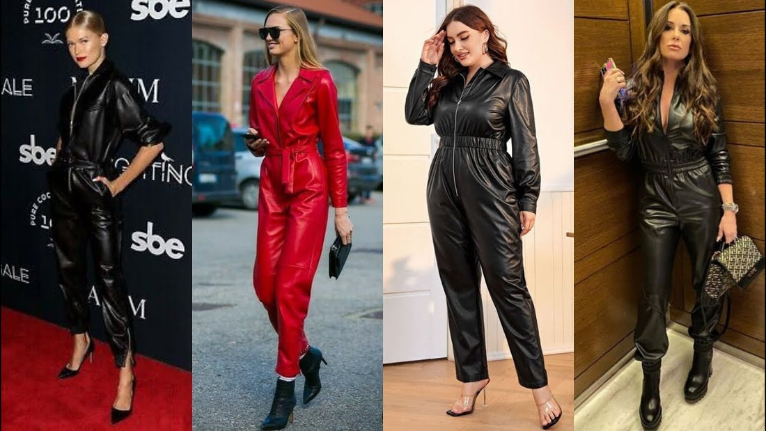 Leather Jumpsuits for Parties