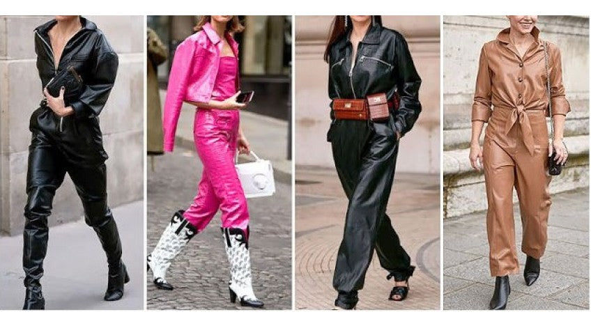 Formal Leather Jumpsuits