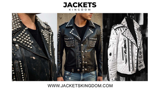 What are the latest trends in studded leather jackets for 2024