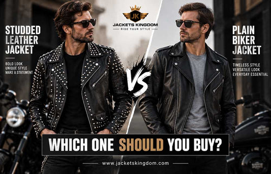 Studded Leather Jacket vs Plain Biker Jacket: Which One Should You Buy