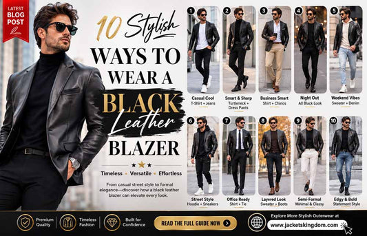 10 Stylish Ways to Wear a Black Leather Blazer