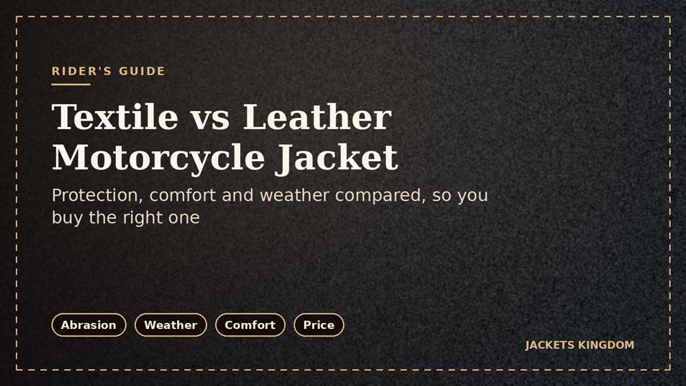 Textile vs Leather Motorcycle Jacket: Which One Should You Buy?