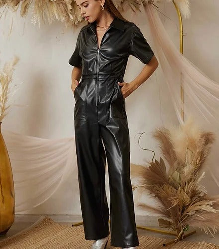 How to Rock a Leather Jumpsuit with Confidence