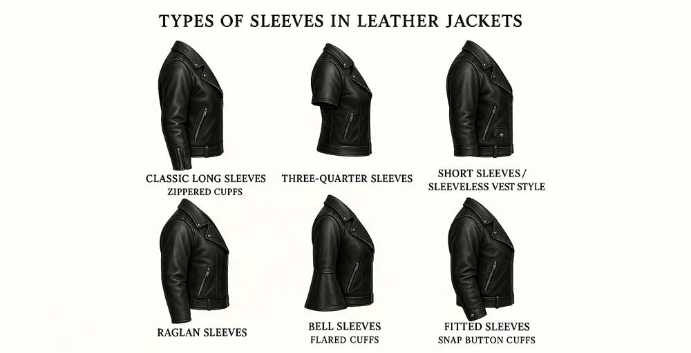 Types of Sleeves in a Leather Jacket