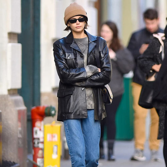 Who started the leather jacket trend?