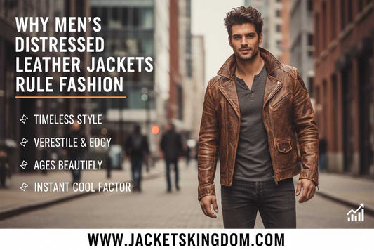 Why Men's Distressed Leather Jackets Rule Fashion
