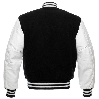 Black and White Premium Varsity Jacket