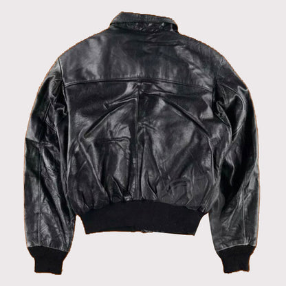 80s A2 Flight Vintage Military Leather Jacket