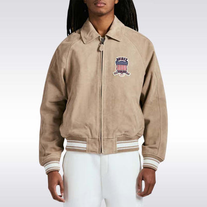 Limited Edition Men’s Avirex Suede Bomber Jacket USA
