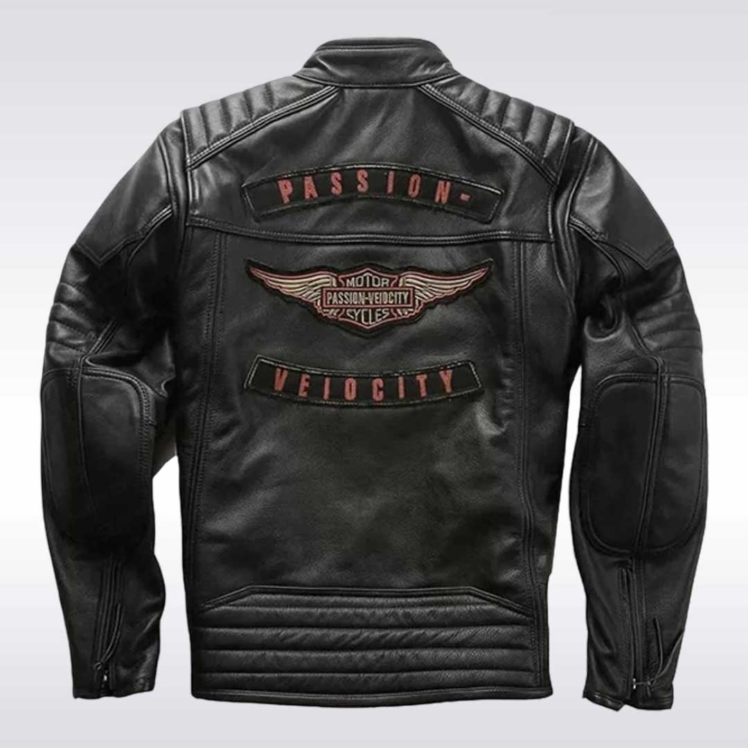 Black Harley Davidson Passion Velocity Leather Jacket