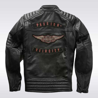 Black Harley Davidson Passion Velocity Leather Jacket