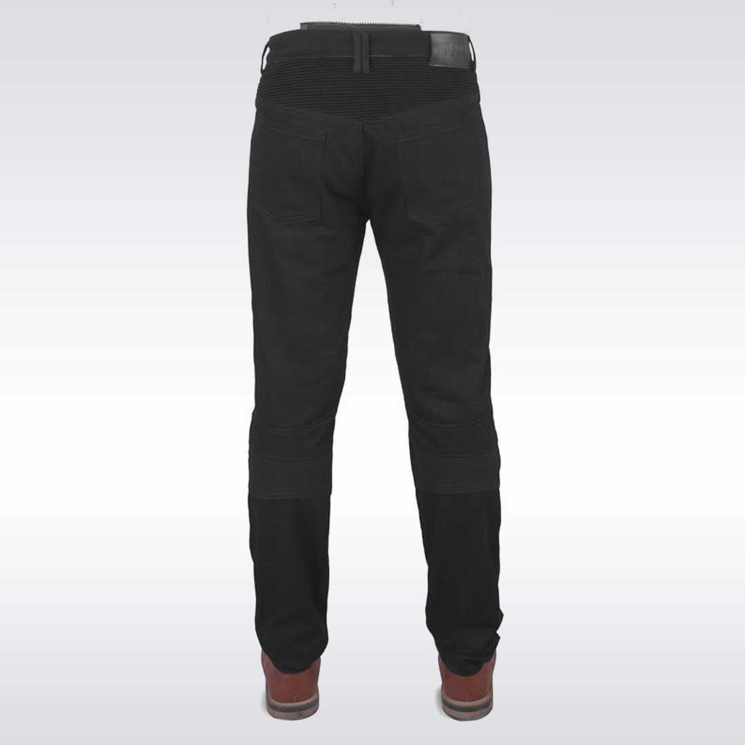 Black Kevlar Motorcycle Jeans with CE Level 2 Protectors