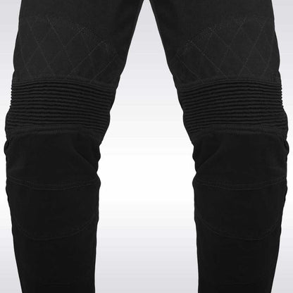 Black Kevlar Motorcycle Jeans with CE Level 2 Protectors