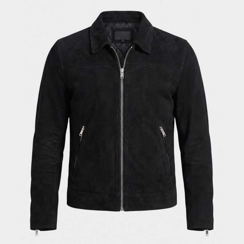 Leather Trucker Jacket - Suede Trucker Jacket - Trucker Jacket