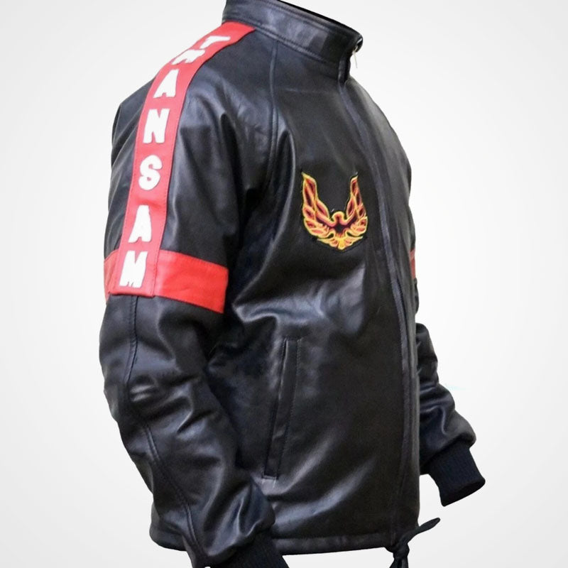 Burt Reynolds Smokey and the Bandit Black Leather Bomber Jacket
