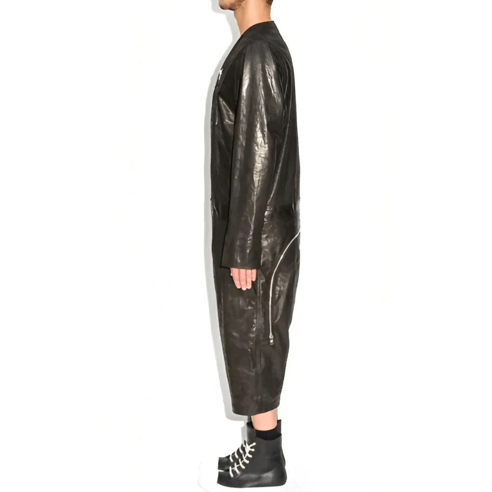 Buy Men's Black Leather Jumpsuit